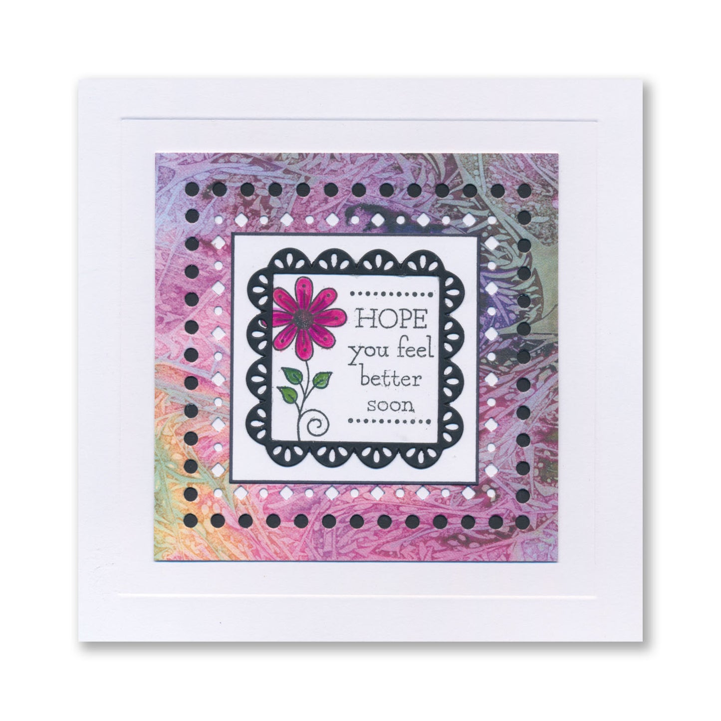 KISS by Clarity - Tina's Flowers Sampler & Thinking of You Flowers A4 & A7 Stamp Duo