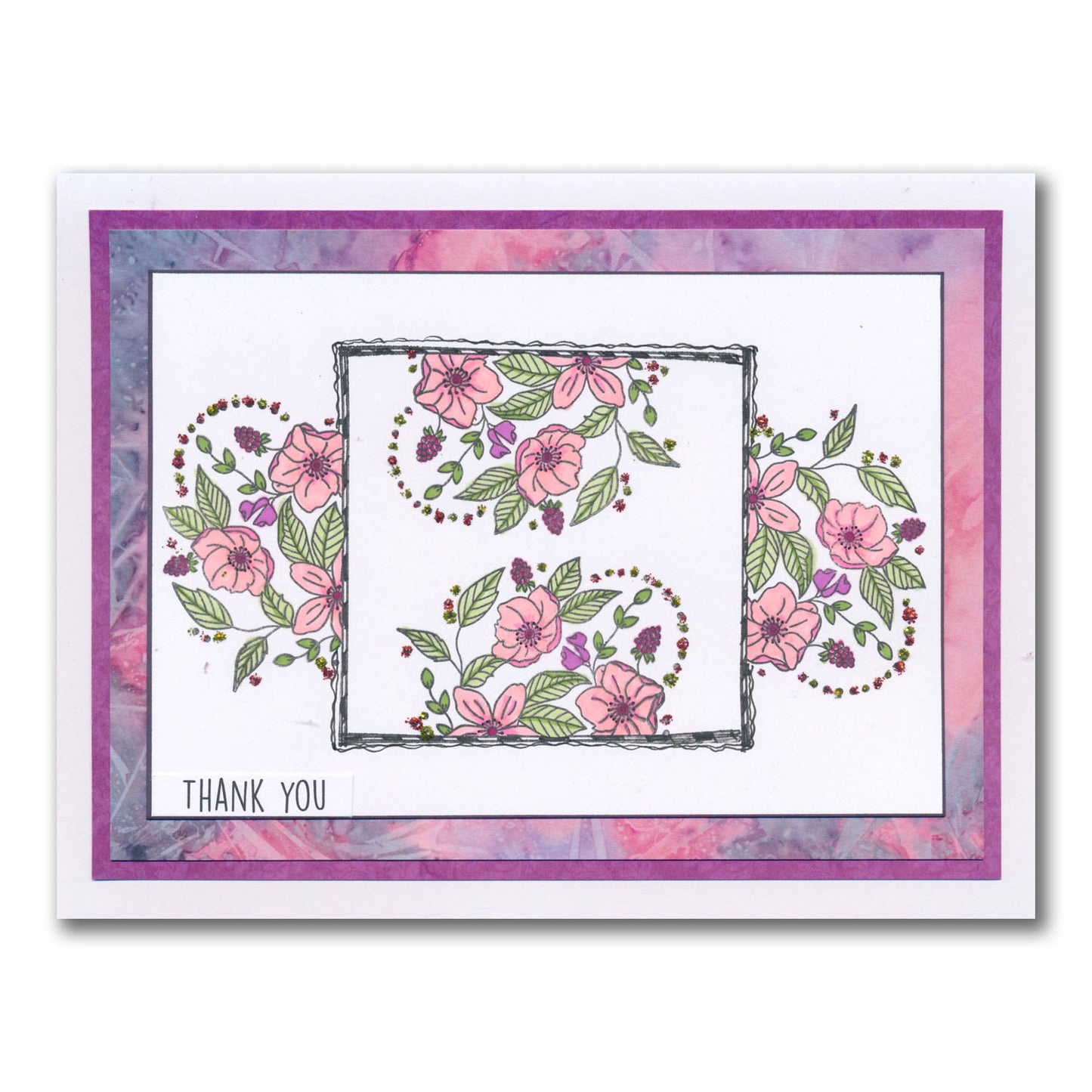 Jazz's Just for You - Floral Panels A5 Square Stamp Set