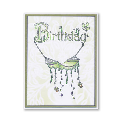 Linda's Bijou Birthday Dangles A6 Stamp Set
