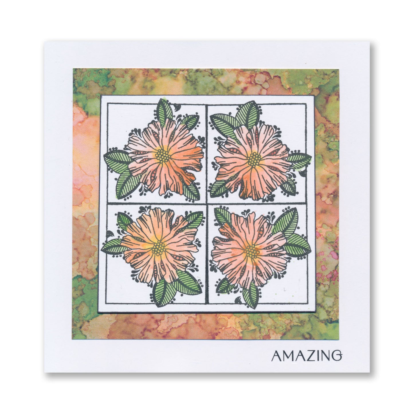 KISS by Clarity - Tina's Flowers Sampler A4 Stamp Set