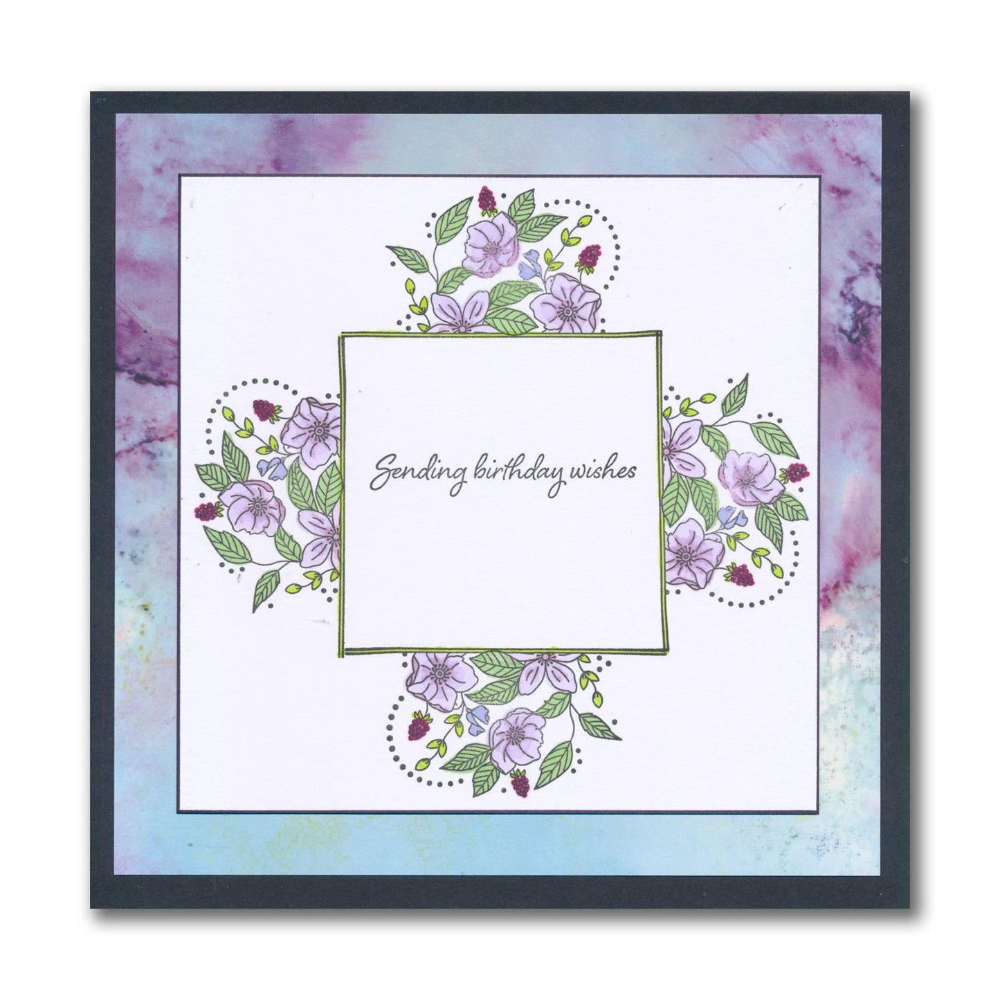 Jazz's Floral Panels & Petite Sentiments A5 Square & A7 Stamp Collection