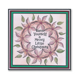 Linda's Elegant Poinsettia - Christmas Compendium A6 Stamp Set