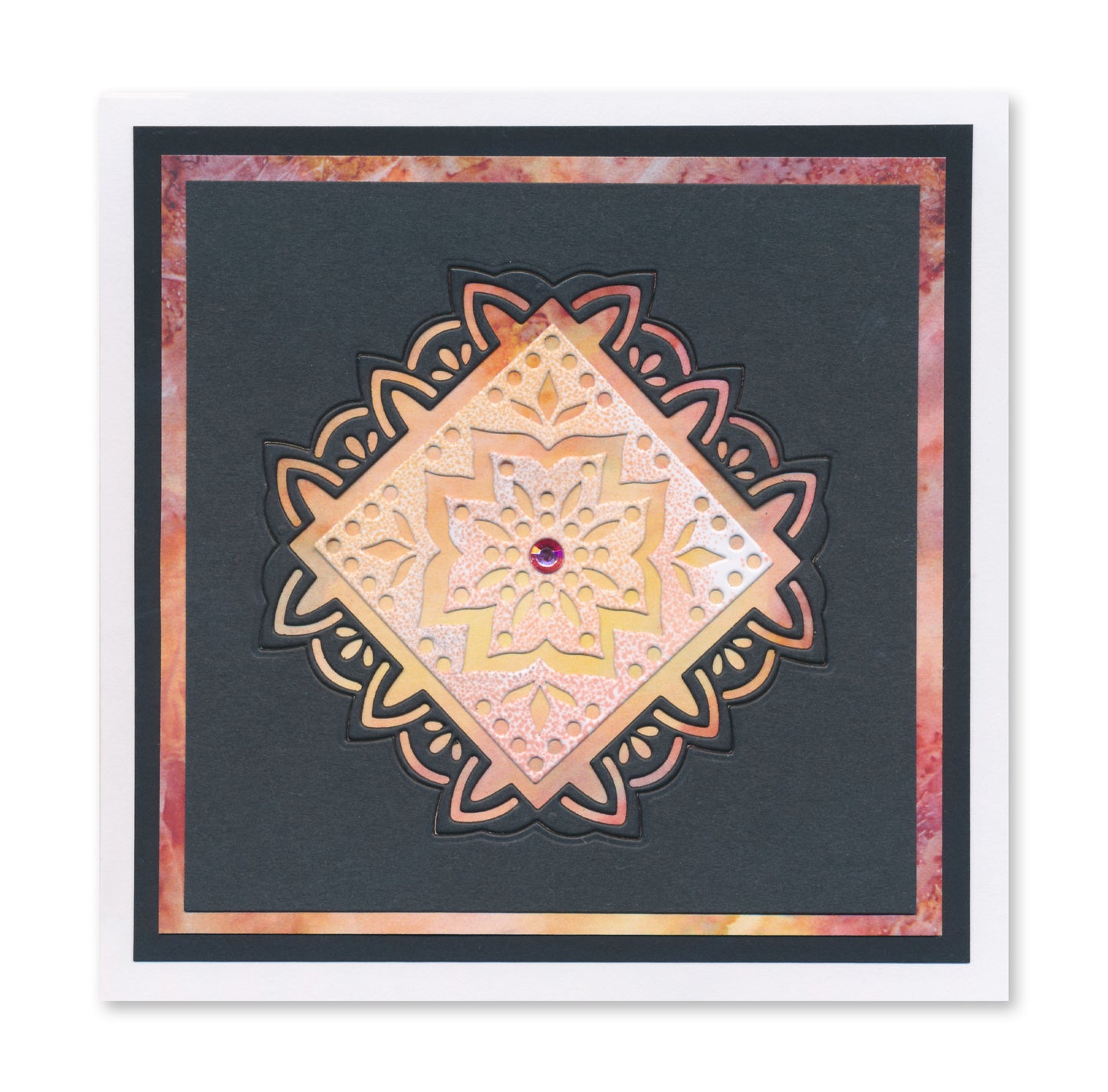 Mini Mandala Squares Set 3 Clarity Fresh Cut Die