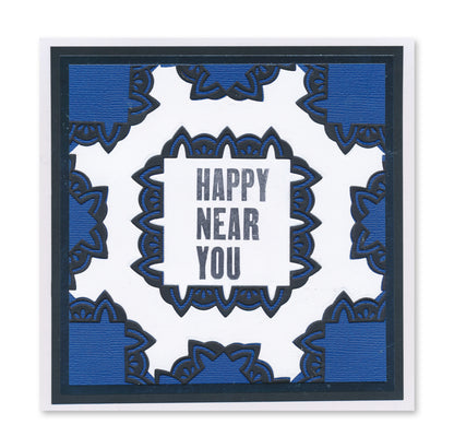 Mini Mandala Squares Set 3 Clarity Fresh Cut Die