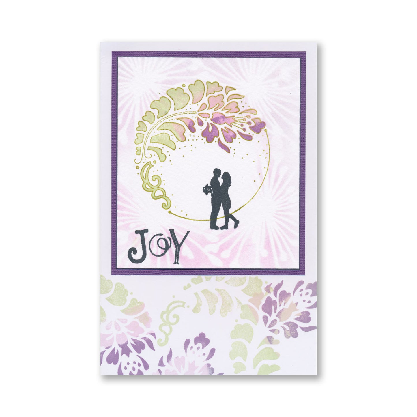 Barbara's Strength - Floral Crescent - Two Way Overlay A6 Stamp Set