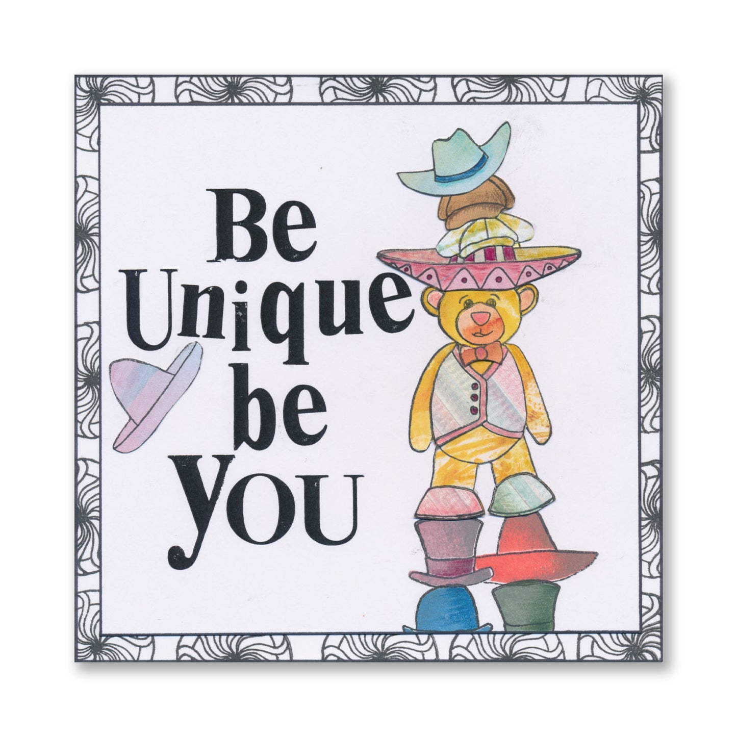 BIP the Bear Characters A5 Square Stamp & Mask Collection with FREE A4 Stencil worth £8.49