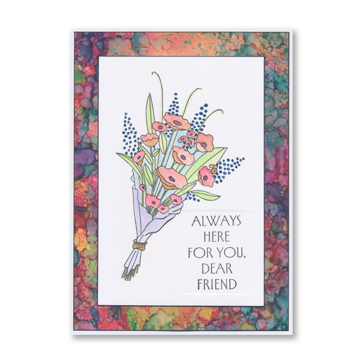 Tall Art Deco Sentiments A5 Stamp Set