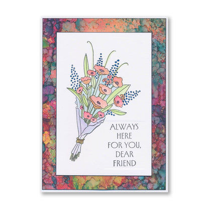 Tall Art Deco Sentiments A5 Stamp Set