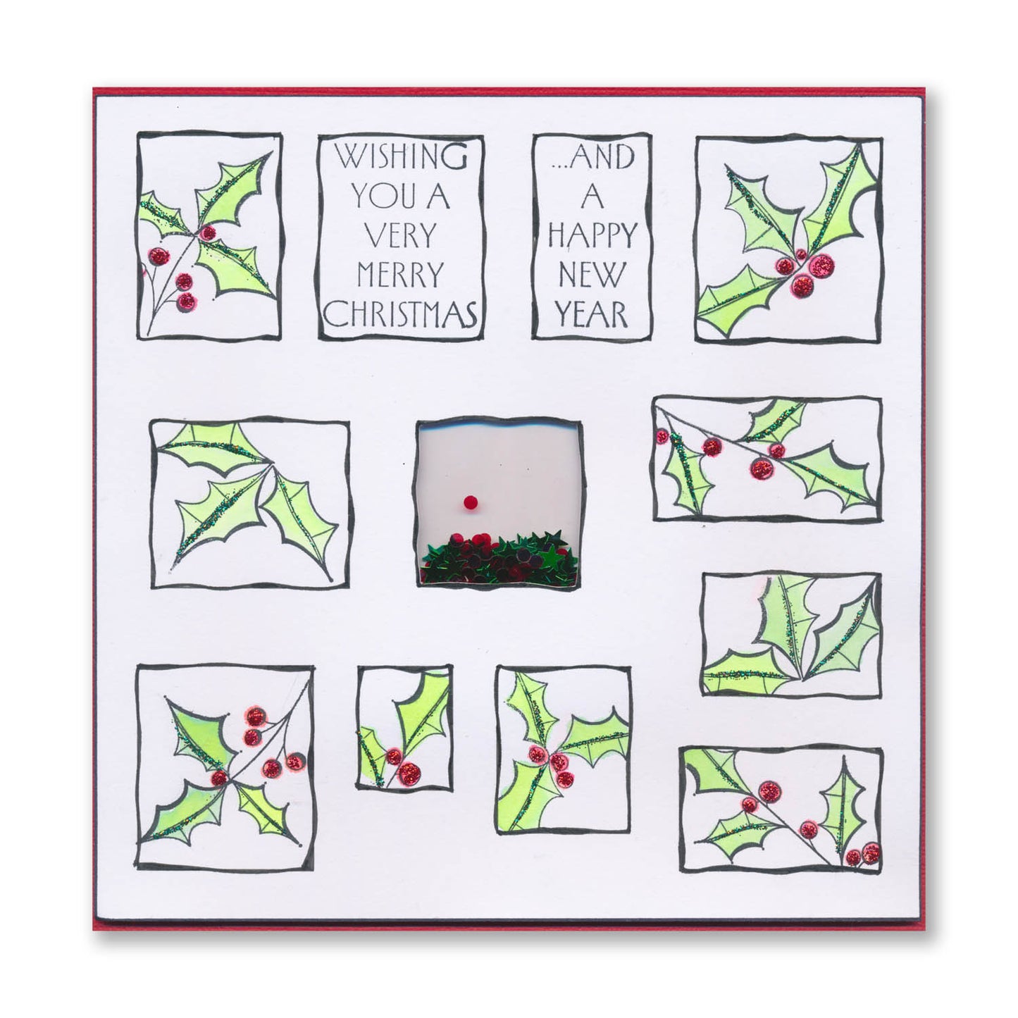 Tall Art Deco Sentiments A5 Stamp Set