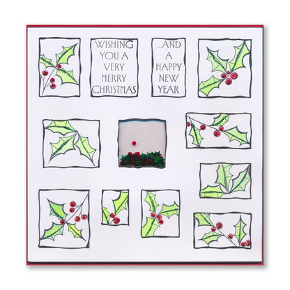 Tall Art Deco Sentiments A5 Stamp Set