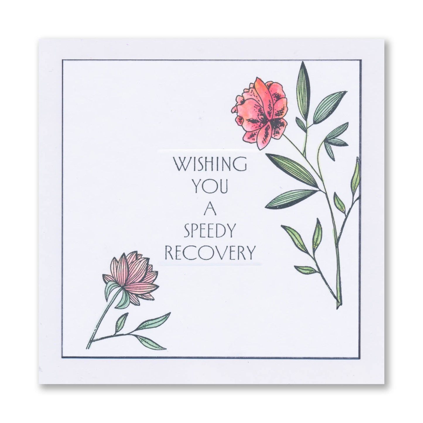 Tall Art Deco Sentiments A5 Stamp Set