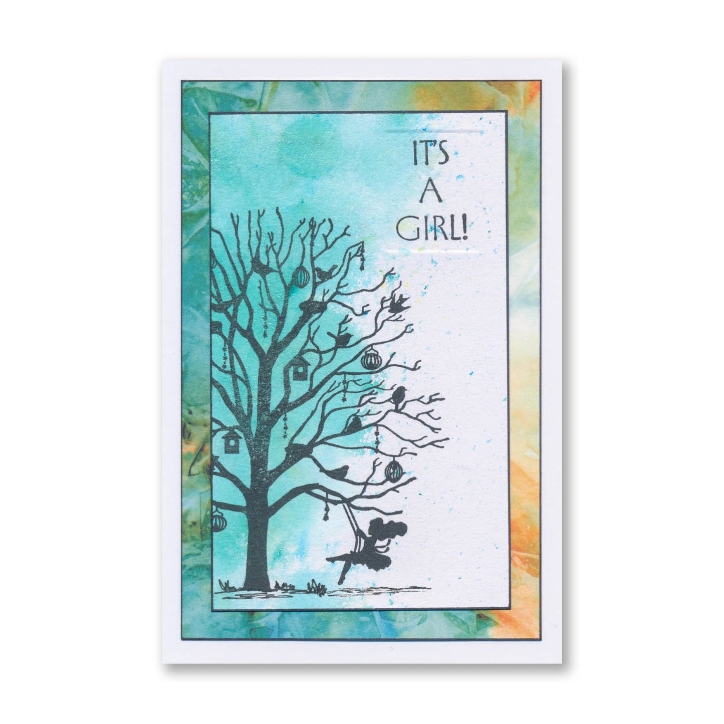 Tall Art Deco Sentiments A5 Stamp Set