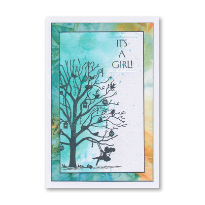 Tall Art Deco Sentiments A5 Stamp Set