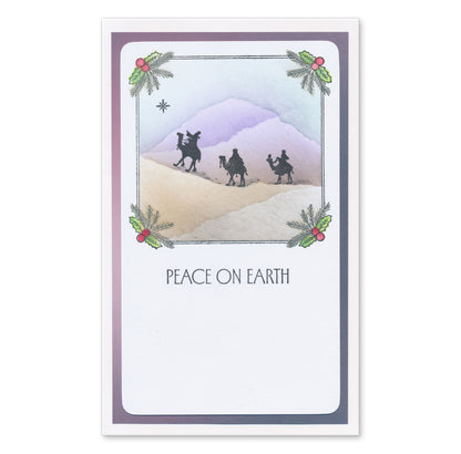 Winter Elements A5 Stamp Set With 6 x Printed Composition Swatches