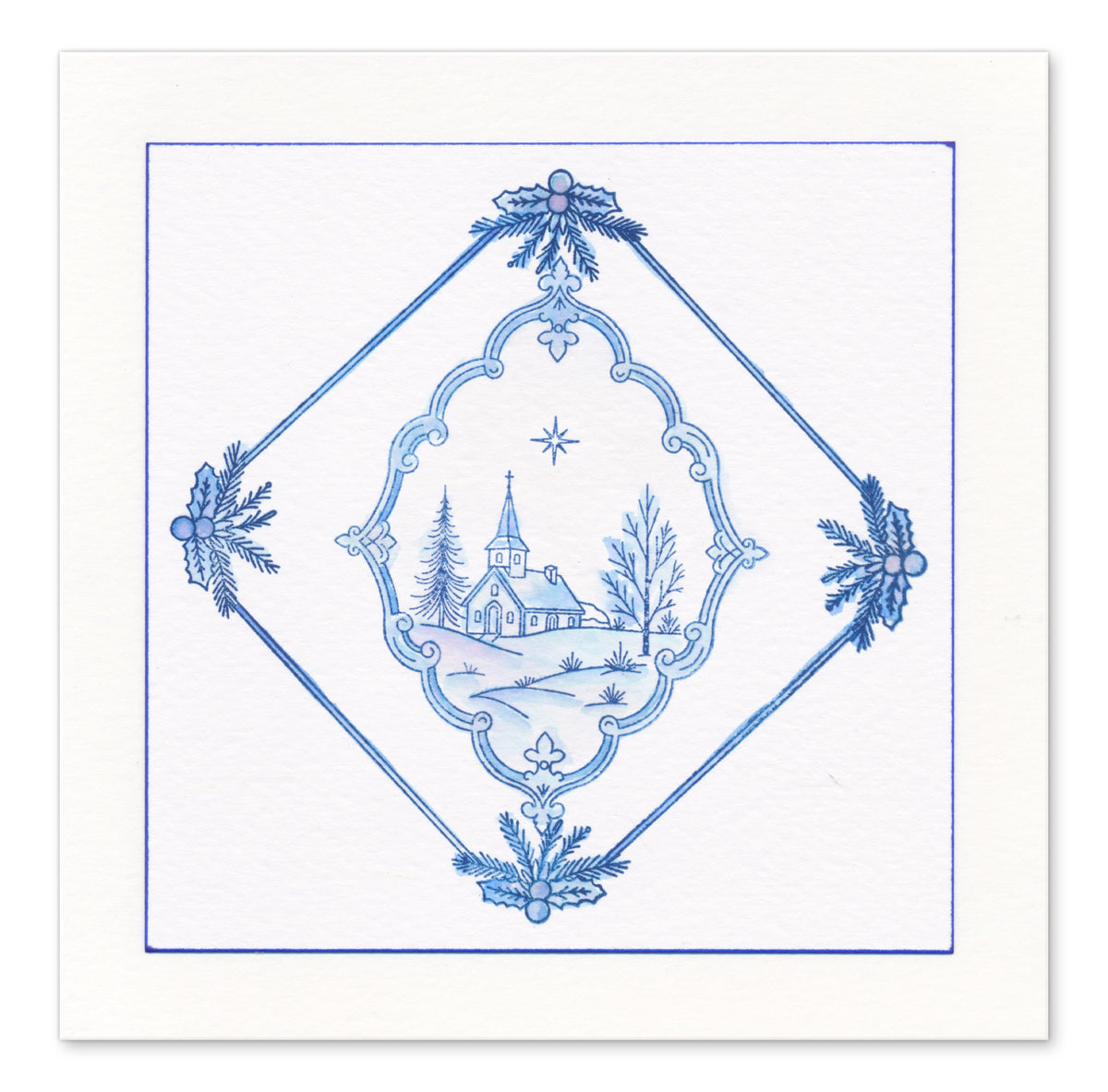 Winter Elements A5 Stamp Set With 6 x Printed Composition Swatches