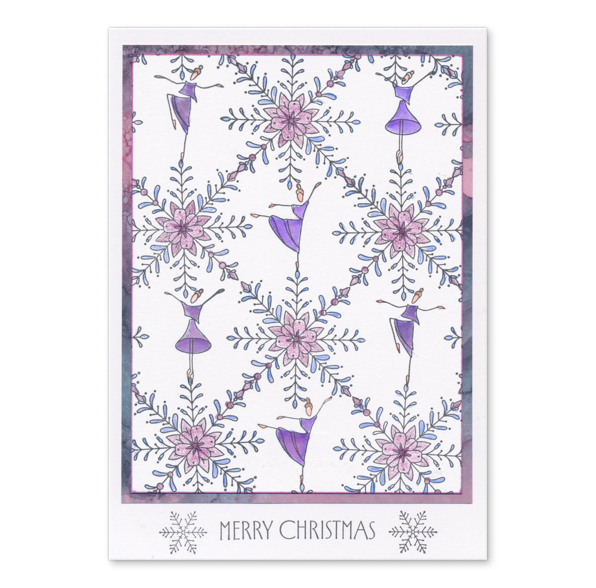 Winter Elements A5 Stamp Set With 6 x Printed Composition Swatches