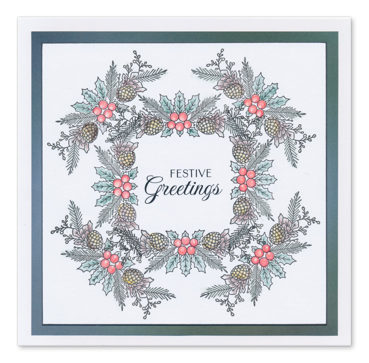 Winter Elements A5 Stamp Set With 6 x Printed Composition Swatches