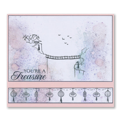 Mini Japanese Scene Builder - Trees A6 Stamp Set
