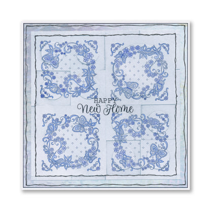 Richelieu French Lace Sampler A4 Stamp Set