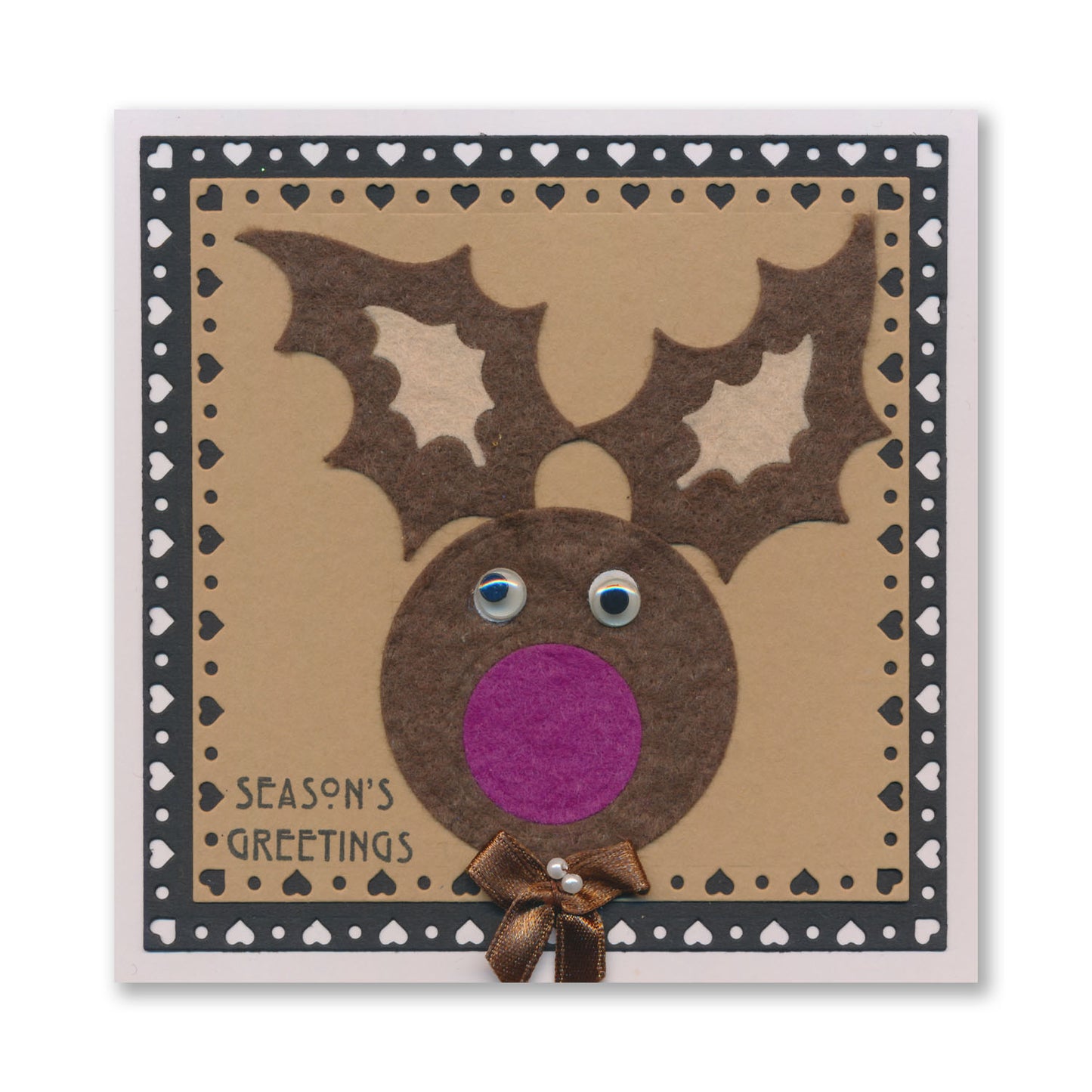 Felt by Clarity - Funky Holly Leaf Mixed Set - 6" x 6" Non-Adhesive Backed Felt x6