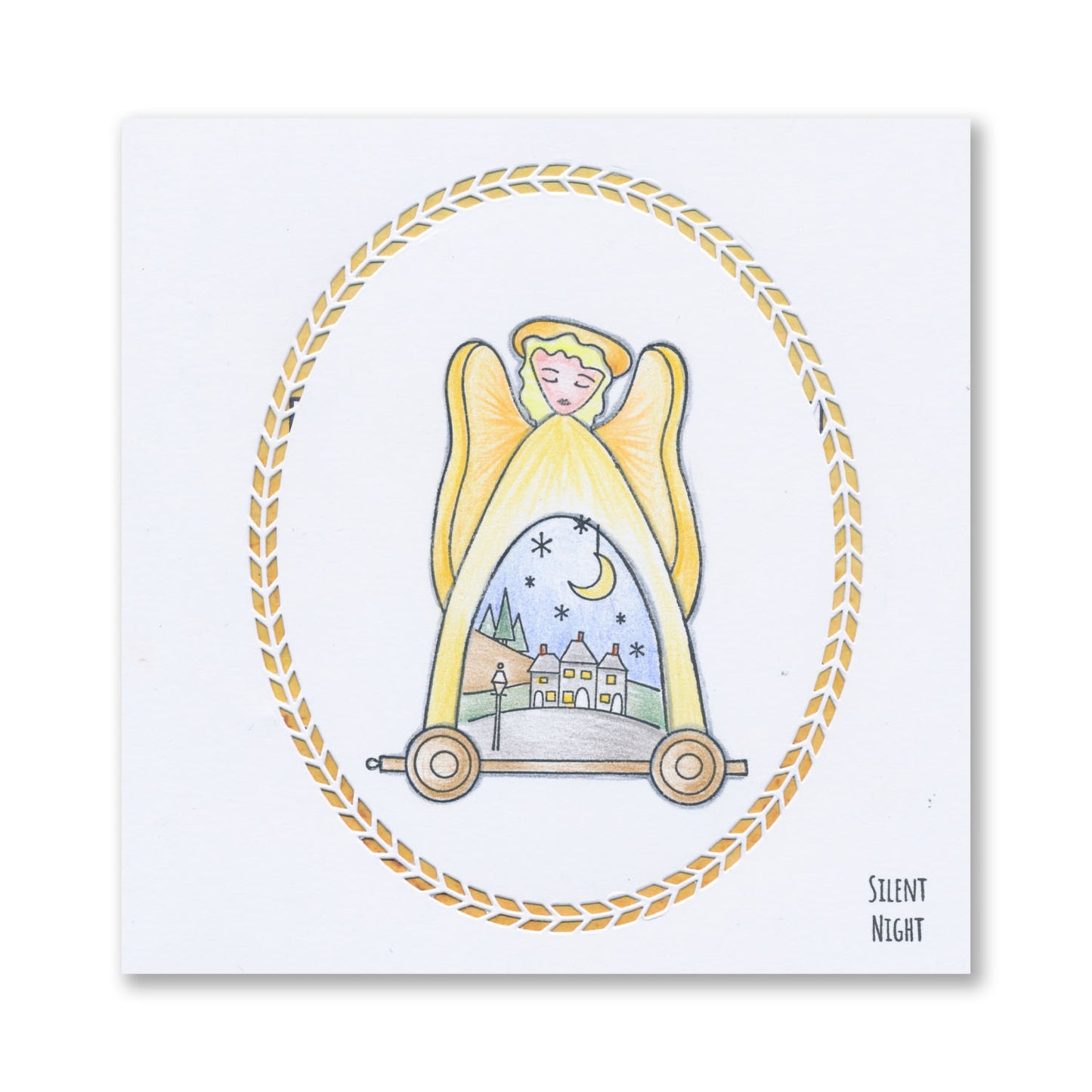 Barbara's SHAC Angel Wooden Toy A5 Slim Stamp Set