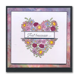 Jazz's Just Because - Floral Panels A5 Square Stamp Set
