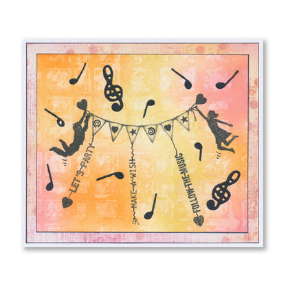 Time to Party Waymarker A5 Square Stamp & Mask Set