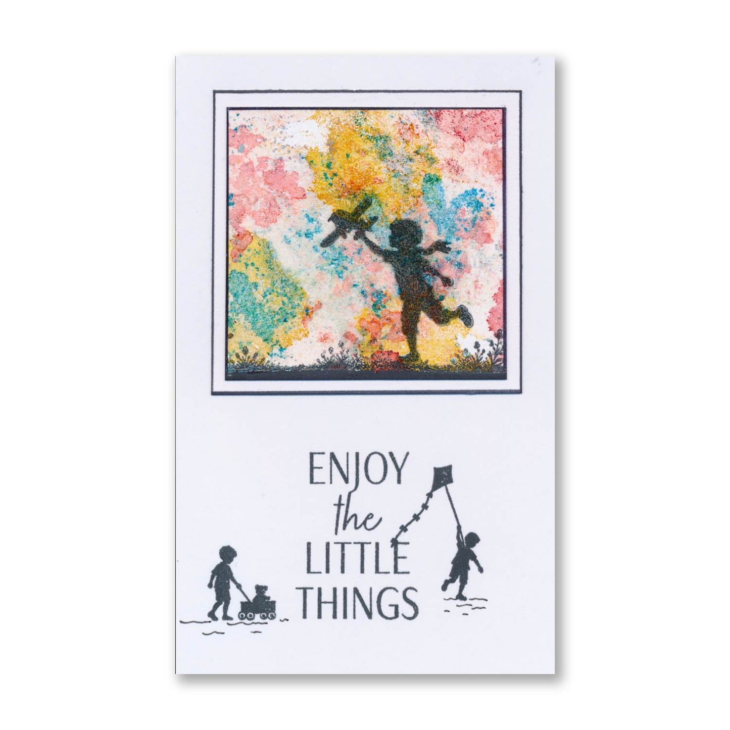 Wee Friends & Family Silhouettes - Life in Miniature A5 Stamp Set
