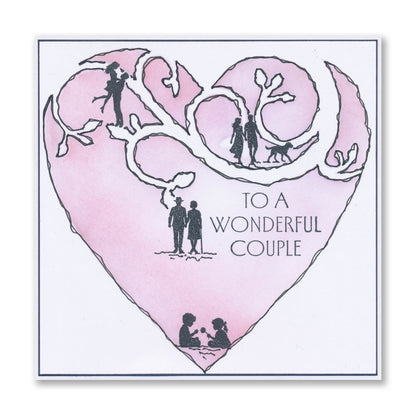 Wee Friends & Family Silhouettes - Life in Miniature A5 Stamp Set