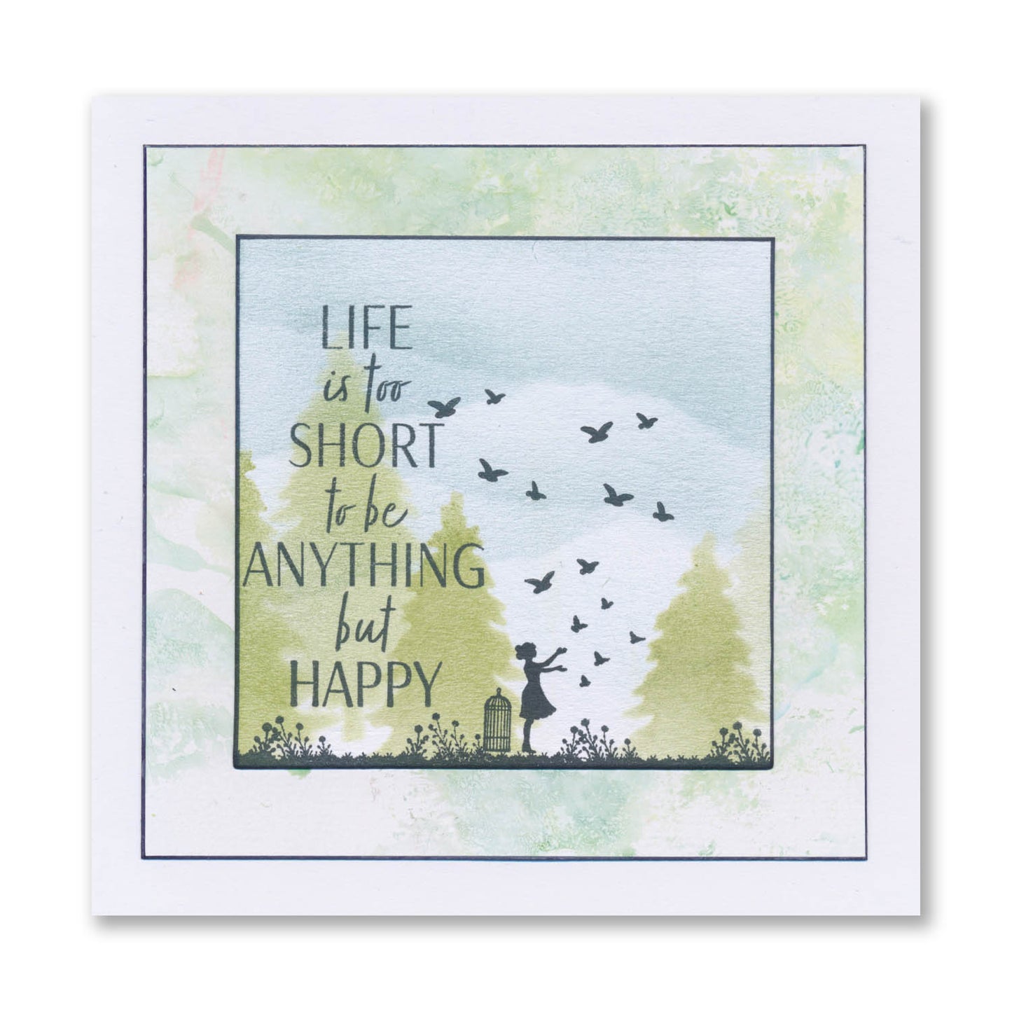 Wee Friends & Family Silhouettes - Life in Miniature A5 Stamp Set