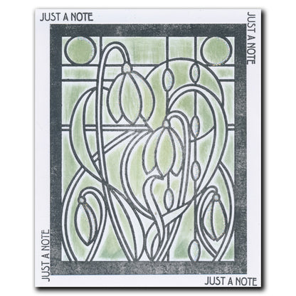 Art Nouveau Snowdrops A5 Stencil
