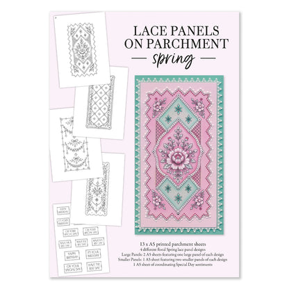 Lace Panels on Parchment – Spring