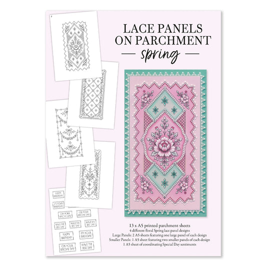 Lace Panels on Parchment – Spring
