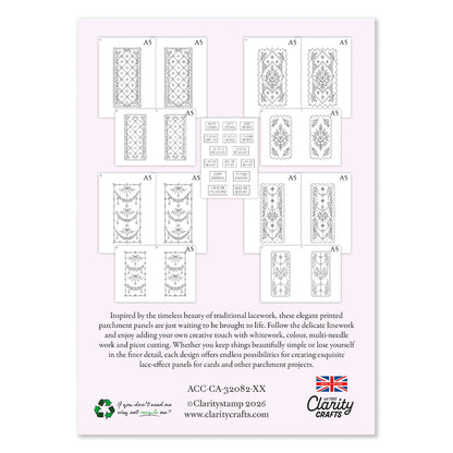 Lace Panels on Parchment – Spring