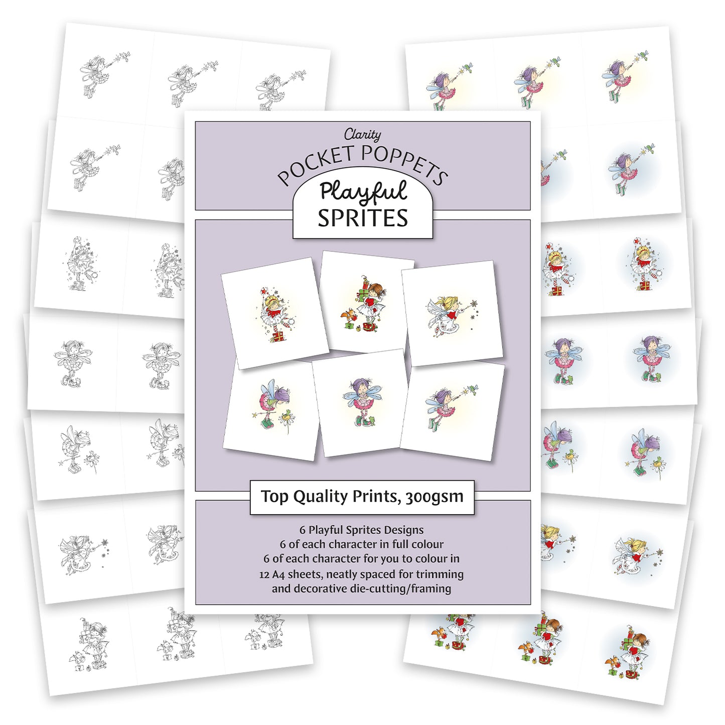 Playful Sprites - Pocket Poppets Card Toppers