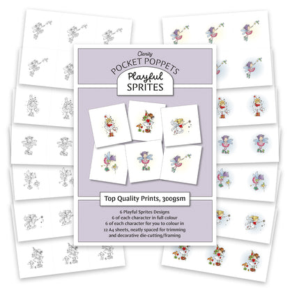 Playful Sprites - Pocket Poppets Card Toppers