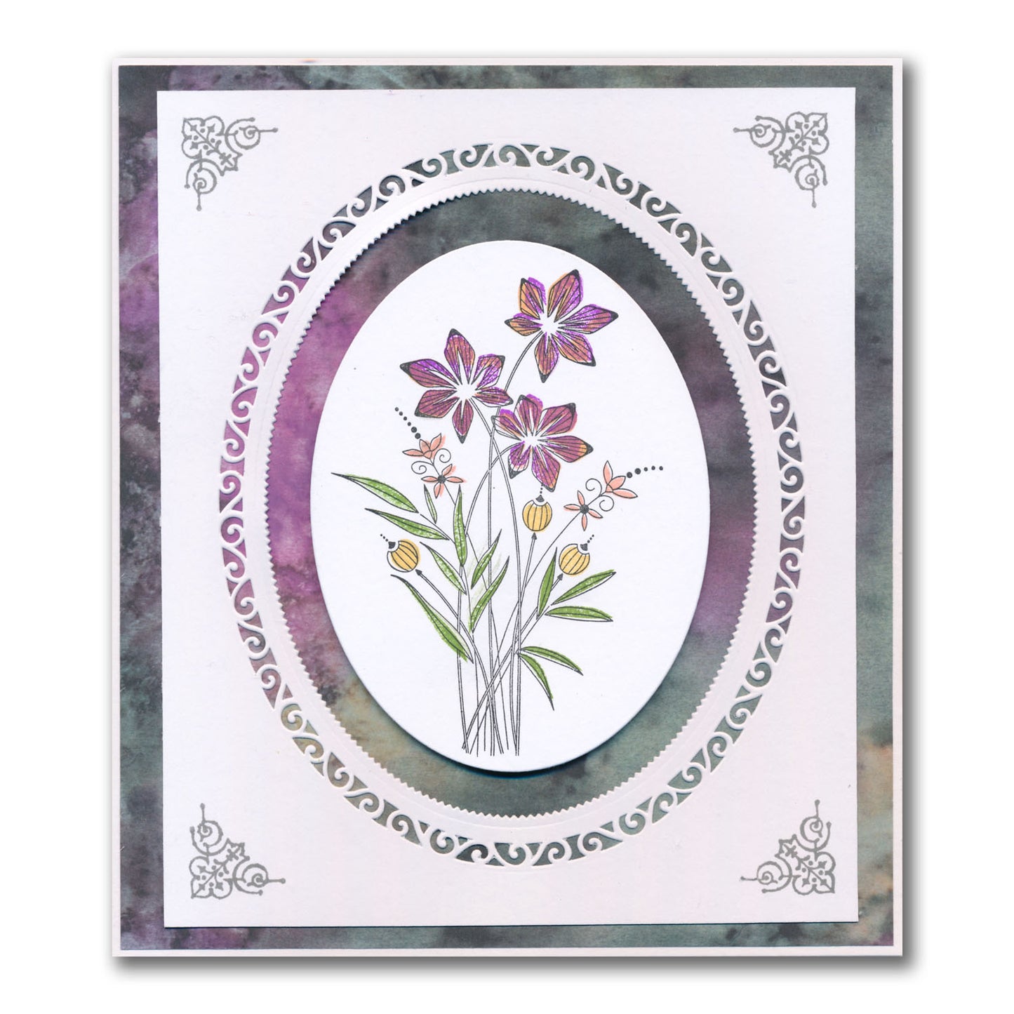 Floral Sprays A6 Stamp Collection