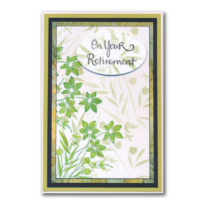 Barbara's Star Flower Spray A6 Stamp Set