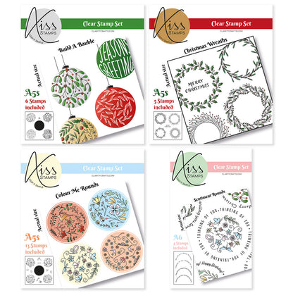 KISS by Clarity - Build a Bauble A5 Square & A6 Stamp Collection