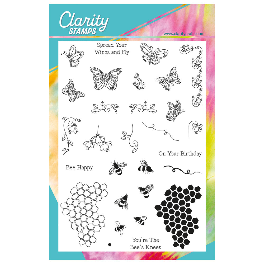 Just Butterflies & Bees A5 Stamp Set