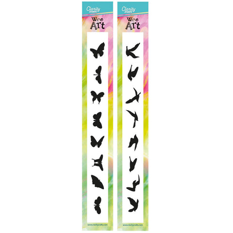 Wee Butterflies & Birds Stamp Duo