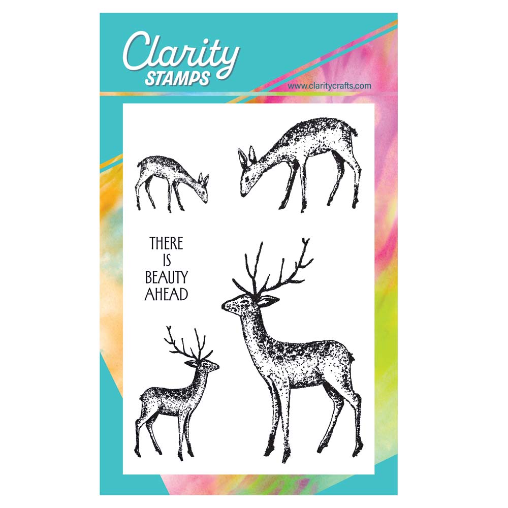 Dotted Deer A6 Stamp & Mask Set