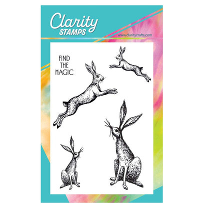 Barbara's Dotted Hare A6 Stamp & Mask Set