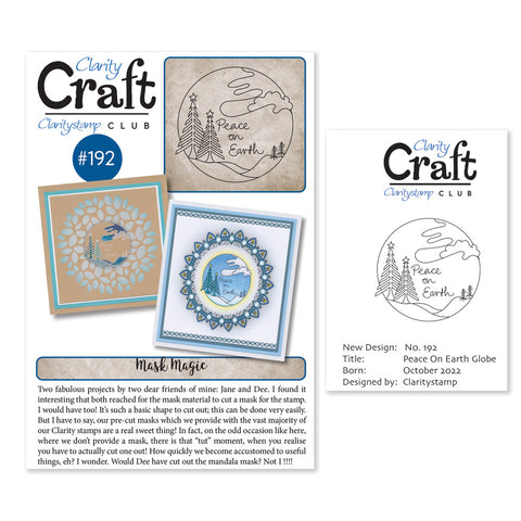 New Design Stamp Club Back Issue - 192 - Peace on Earth Globe