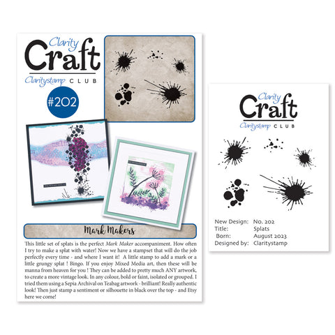 New Design Stamp Club Back Issue - 202 - Splats