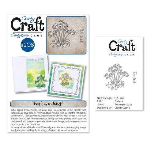 New Design Stamp Club Back Issue - 208 - Daisies