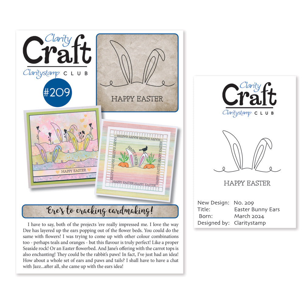 New Design Stamp Club Back Issue - 209 - Easter Bunny Ears