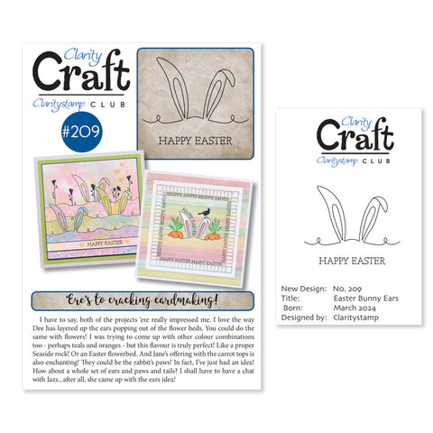 New Design Stamp Club Back Issue - 209 - Easter Bunny Ears