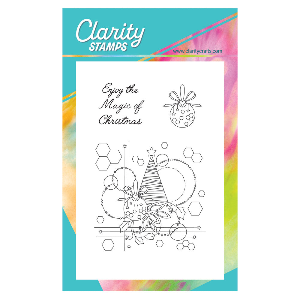 Tina's Christmas Tree & Baubles A6 Stamp Set