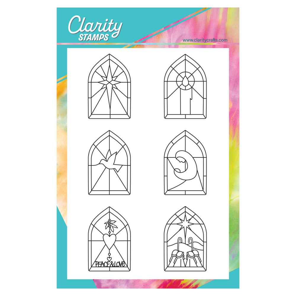 Christmas Windows A5 Stamp Set
